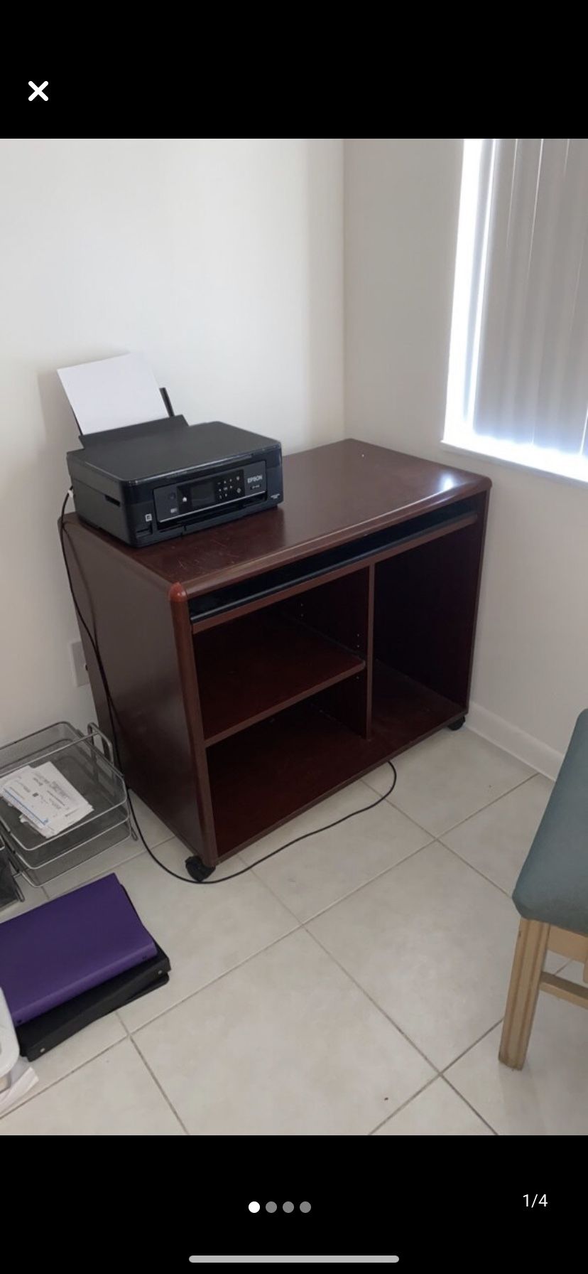 Brown office desk