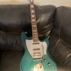 Guild Surfliner Deluxe Evergreen Metallic - Solid Body Electric Guitar