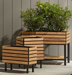 Custom Size Planter Box With Wheel Restaurant Home Decor Outdoor Raised Bed Vegetables Herb AC pool equipment heater cover privacy wall
