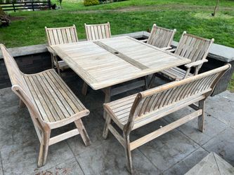 7 Piece Outdoor Grade A IPE Dining Set by Jensen Outdoor