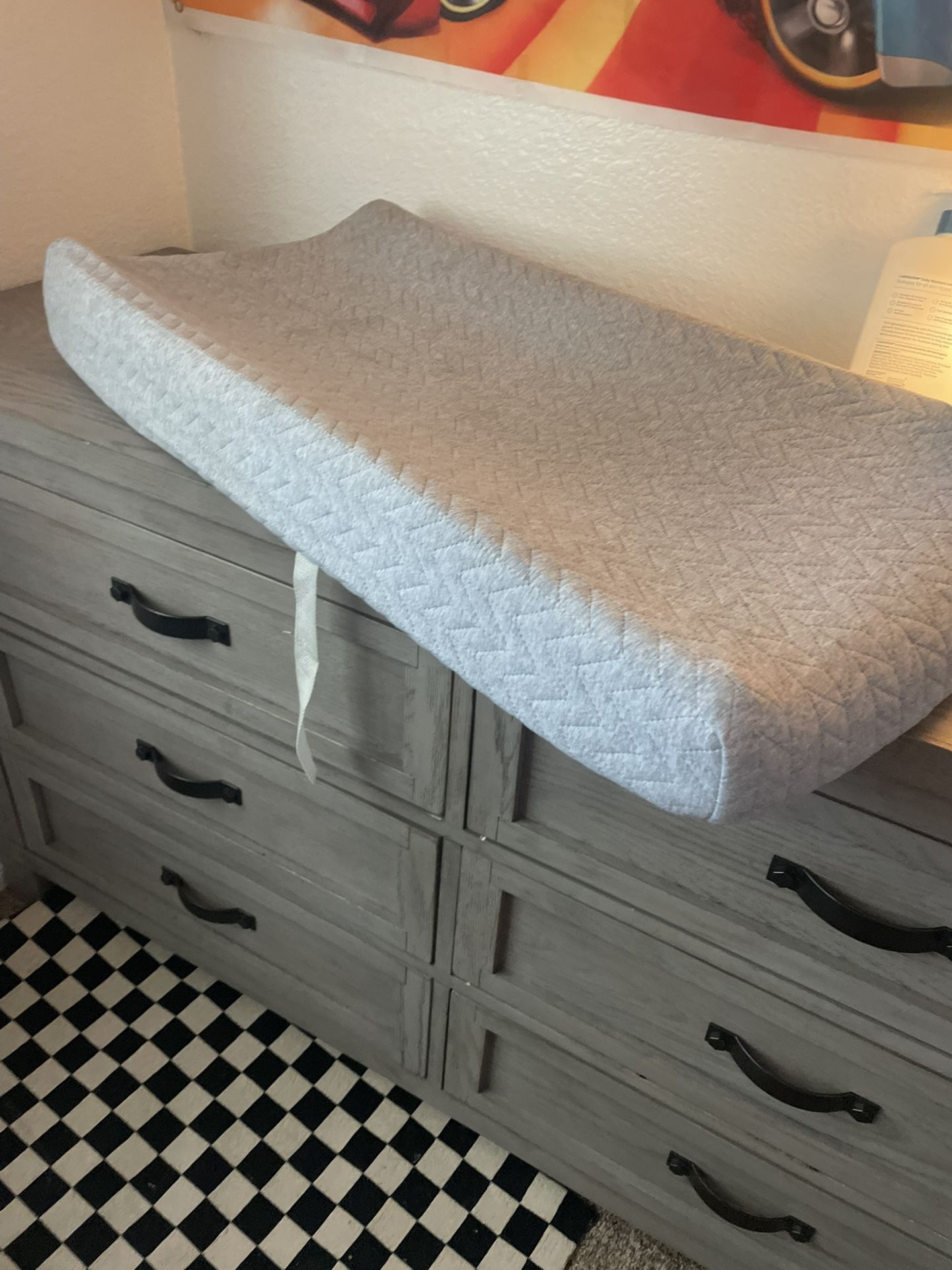 Baby mattress for changing table with cover