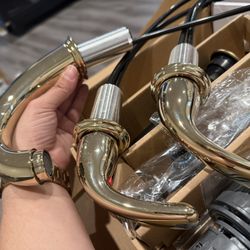 Glacier Bay Bathroom Gold Faucet