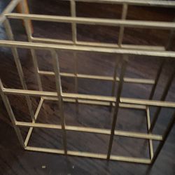 Metal Gold Wine Rack