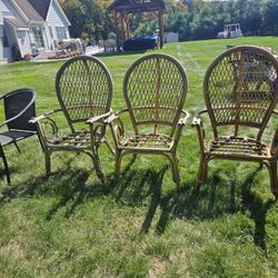 Free: Boho Chic  Rattan Chairs.