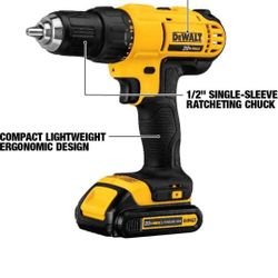 DEWALT 20V Max Cordless Drill/Driver Kit, Includes Battery
