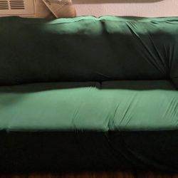 Very Comfy Large Leather Sofa Set With Covers 
