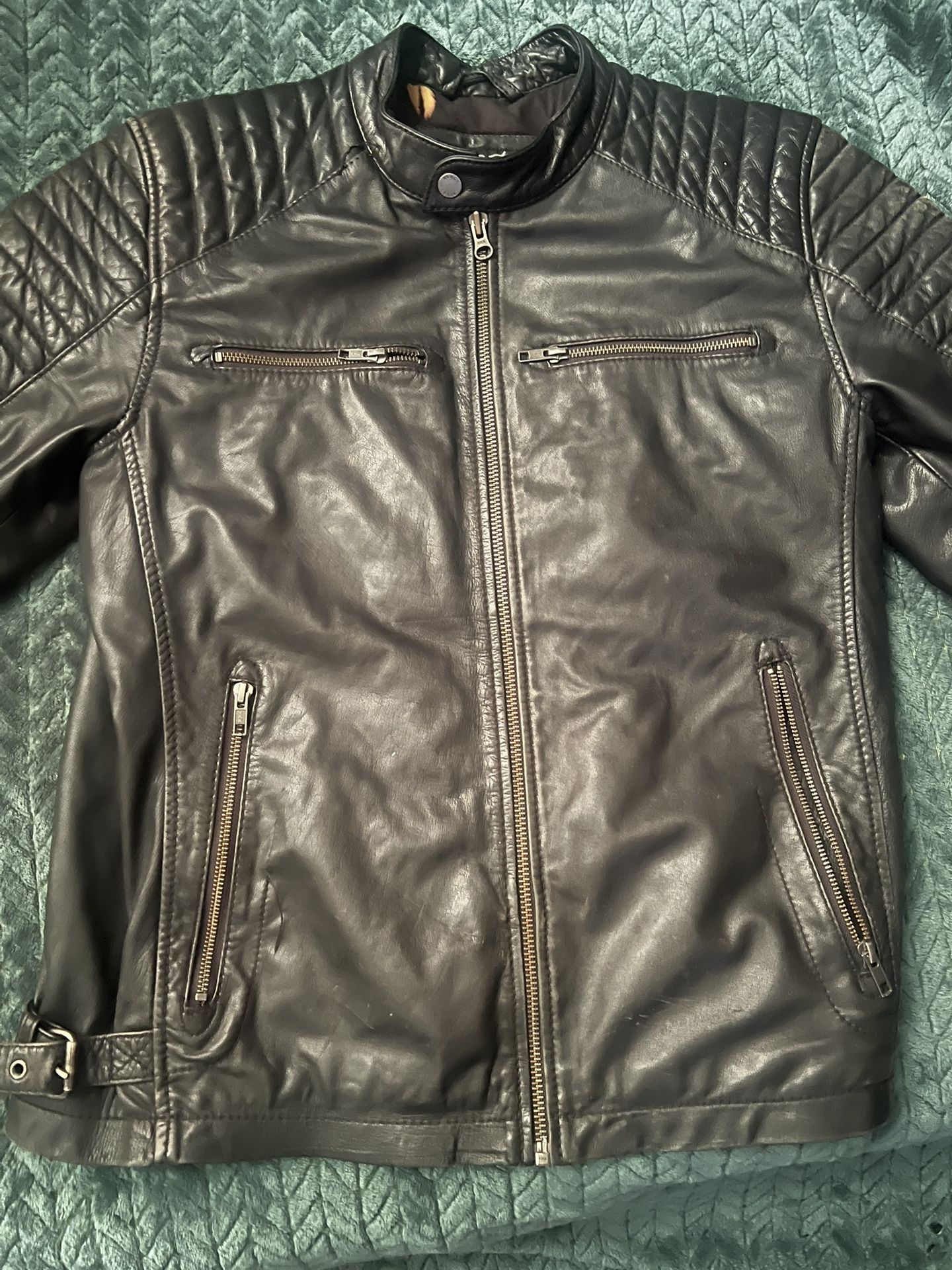 Black Rivet Leather Jacket