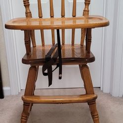 Solid Wood High Chair