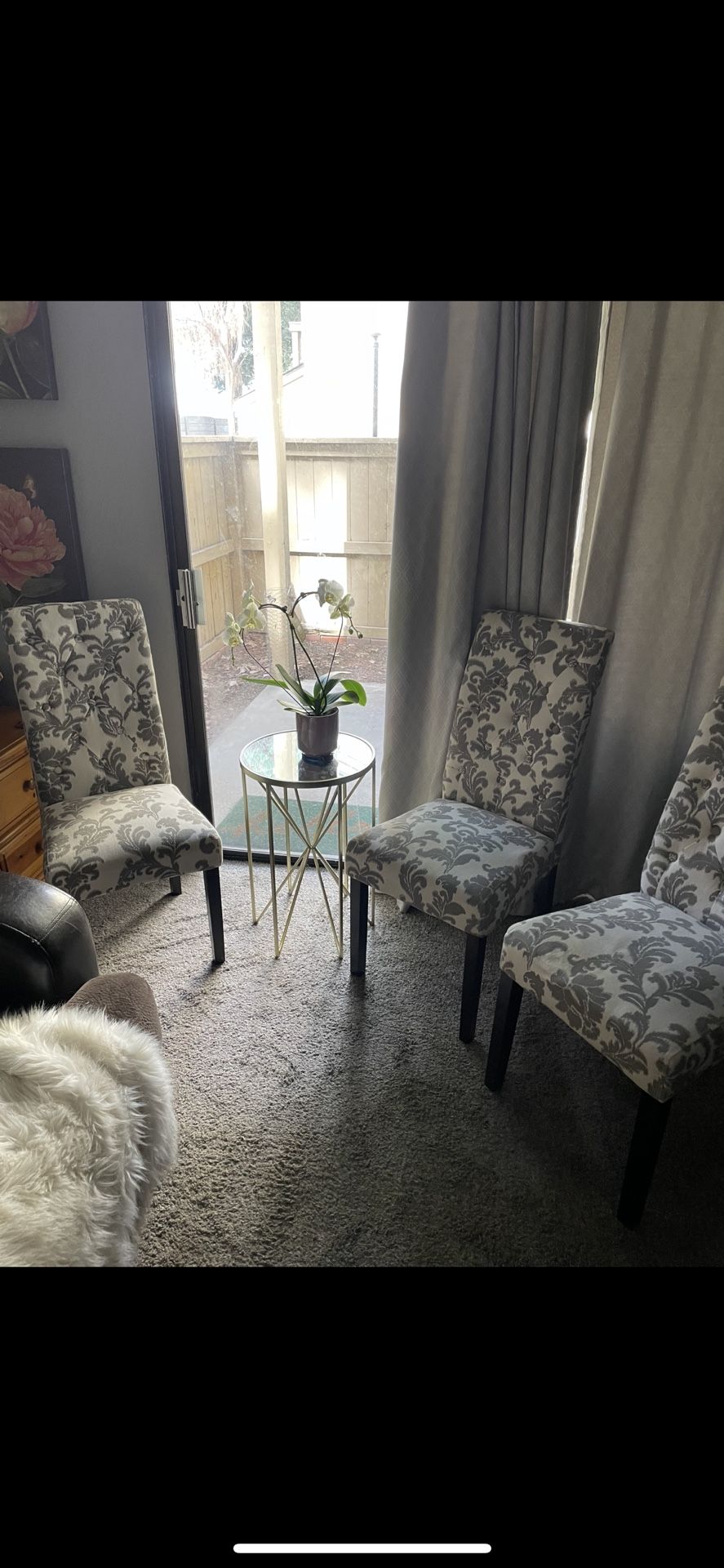 Cute White/Gray Chairs