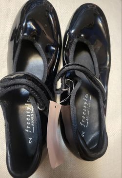 Freestyle By Danskin Girls Tap Dance Shoes Black