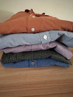 Lot of 5 Men's Button-Up Shirts XXL