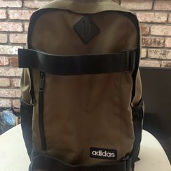 Olive Green Adidas Backpack 