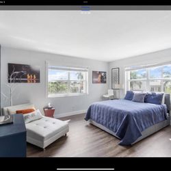 Queen Bed With Mattress & Storage Drawers