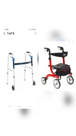 Walk Assist Items For Sale READ ALL  Rollator and Aluminum Walker