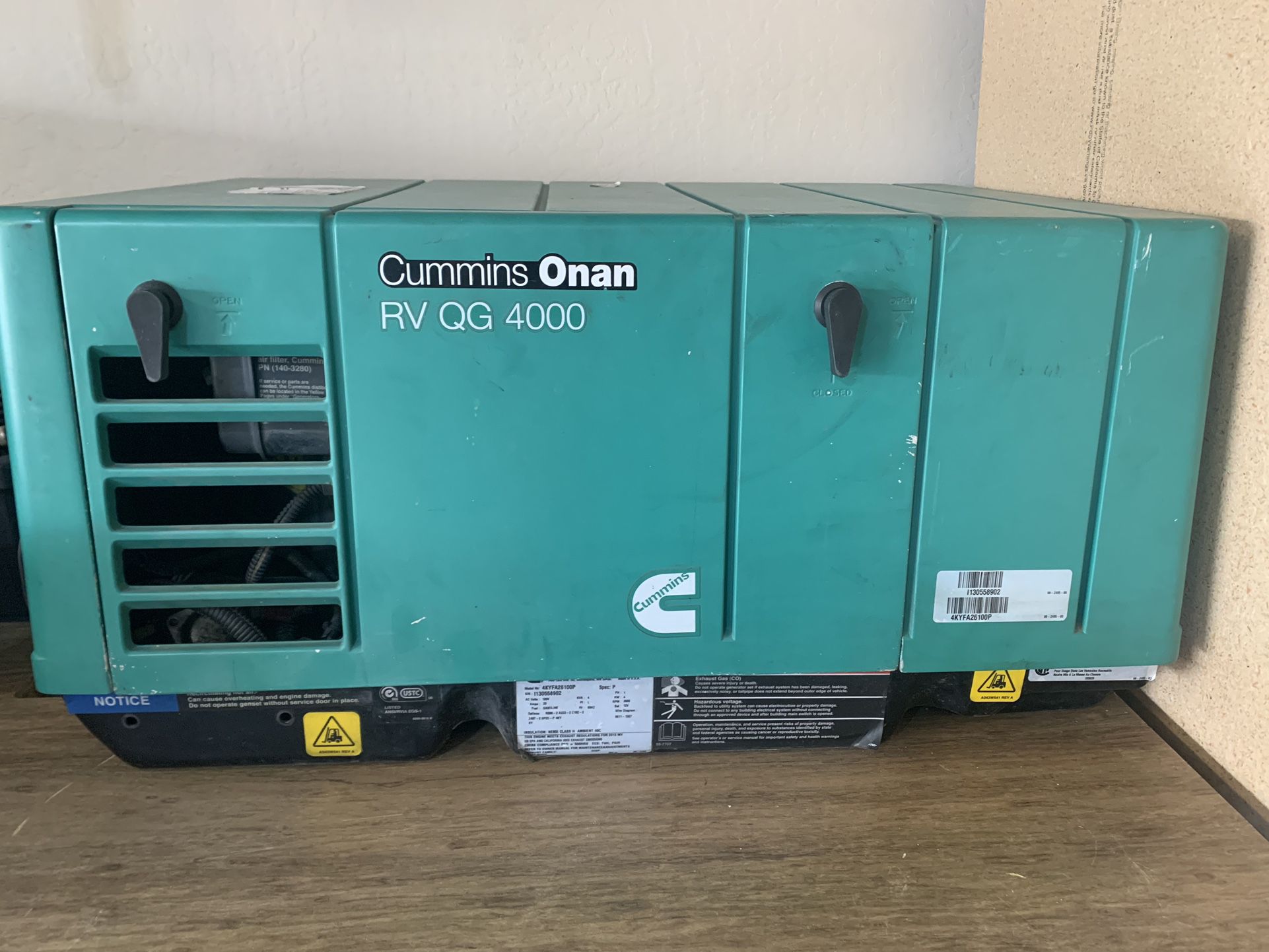 Cummins Oman Rv QG 4000 Generator 