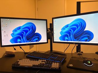Complete Gaming PC Setup – GTX 1080 Ti – Dual Monitors