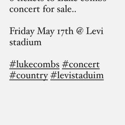 Luke Combs Tickets 