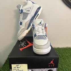 Air Jordan Military Blue Size 12. No Og Box. FV5029-141