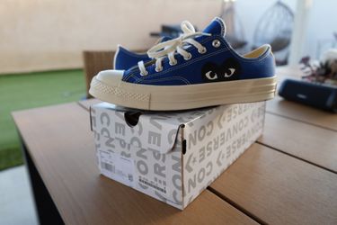 CDG Converse 8 blue low