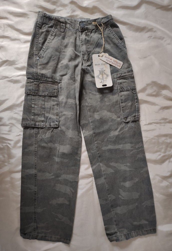New Boys Camo Cargo Pants