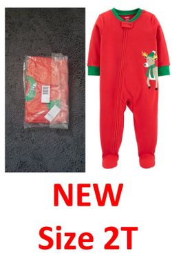 PORCH PICKUP or shipping OK - NEW Size 2T Toddler Onesie Bodysuit Pjs pj pajamas $10