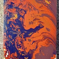 Abstract Original Painting 27" x 14" *50.00 Firm* Home Decor Artwork