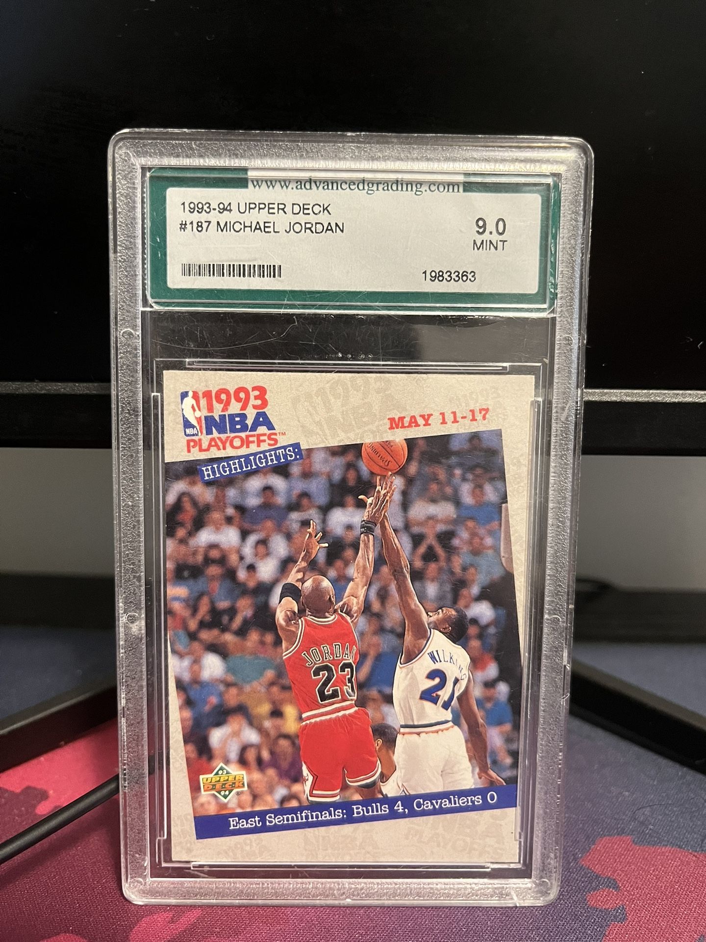 1993-94 Michael Jordan Upper Deck #187 AGS MINT 9