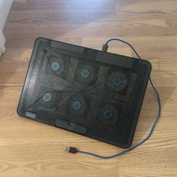 LIANGSTAR Laptop Cooling Pad – 6 Fan USB Cooling Stand (Model F5)
