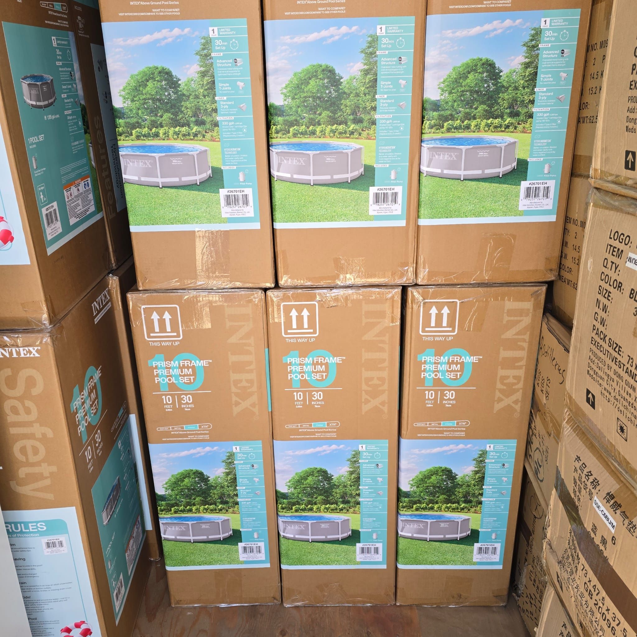 Intex 10ft x 30in Swimming Pool With Pump And Filter Included