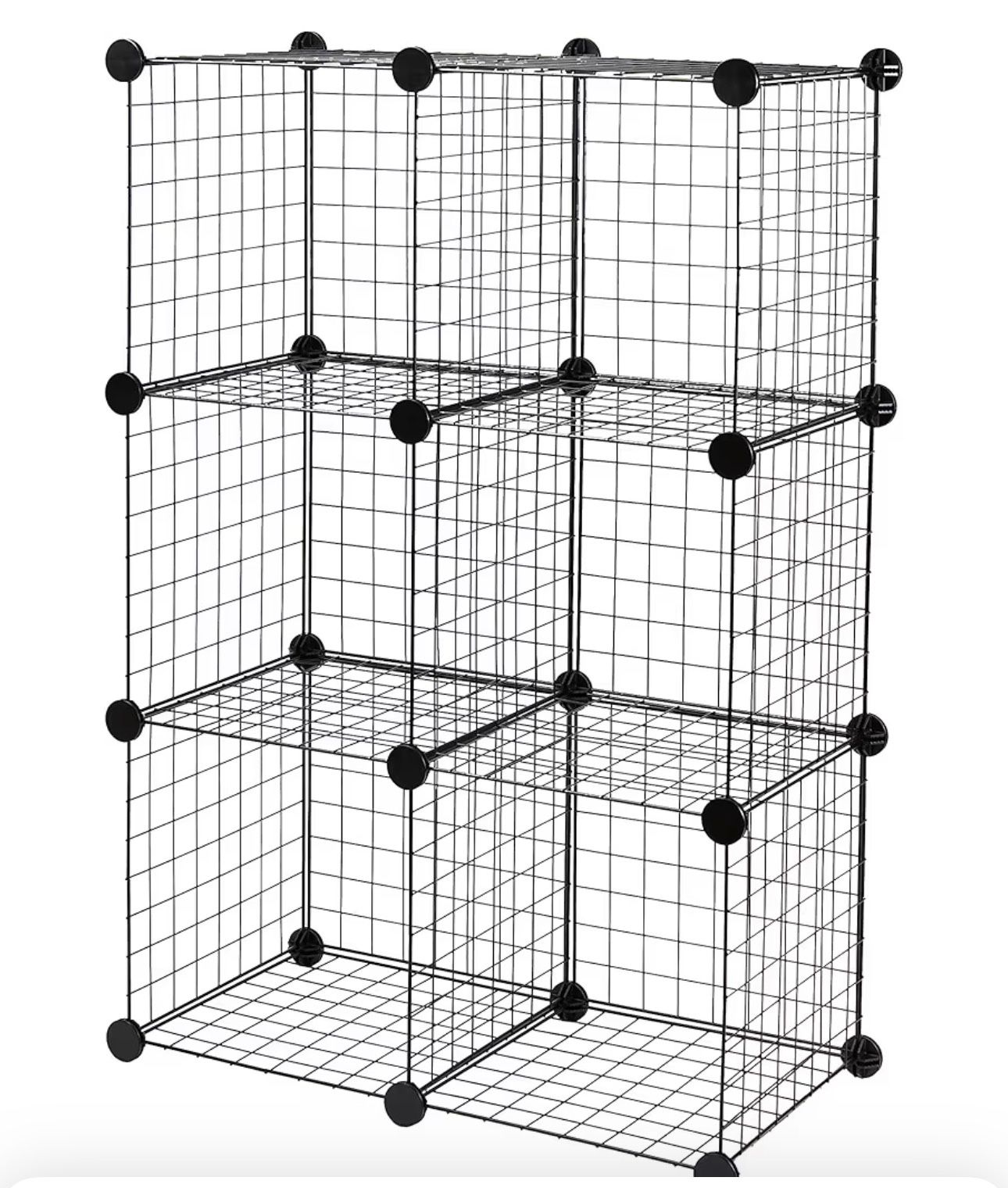 Wire Grid Stackable Storage.