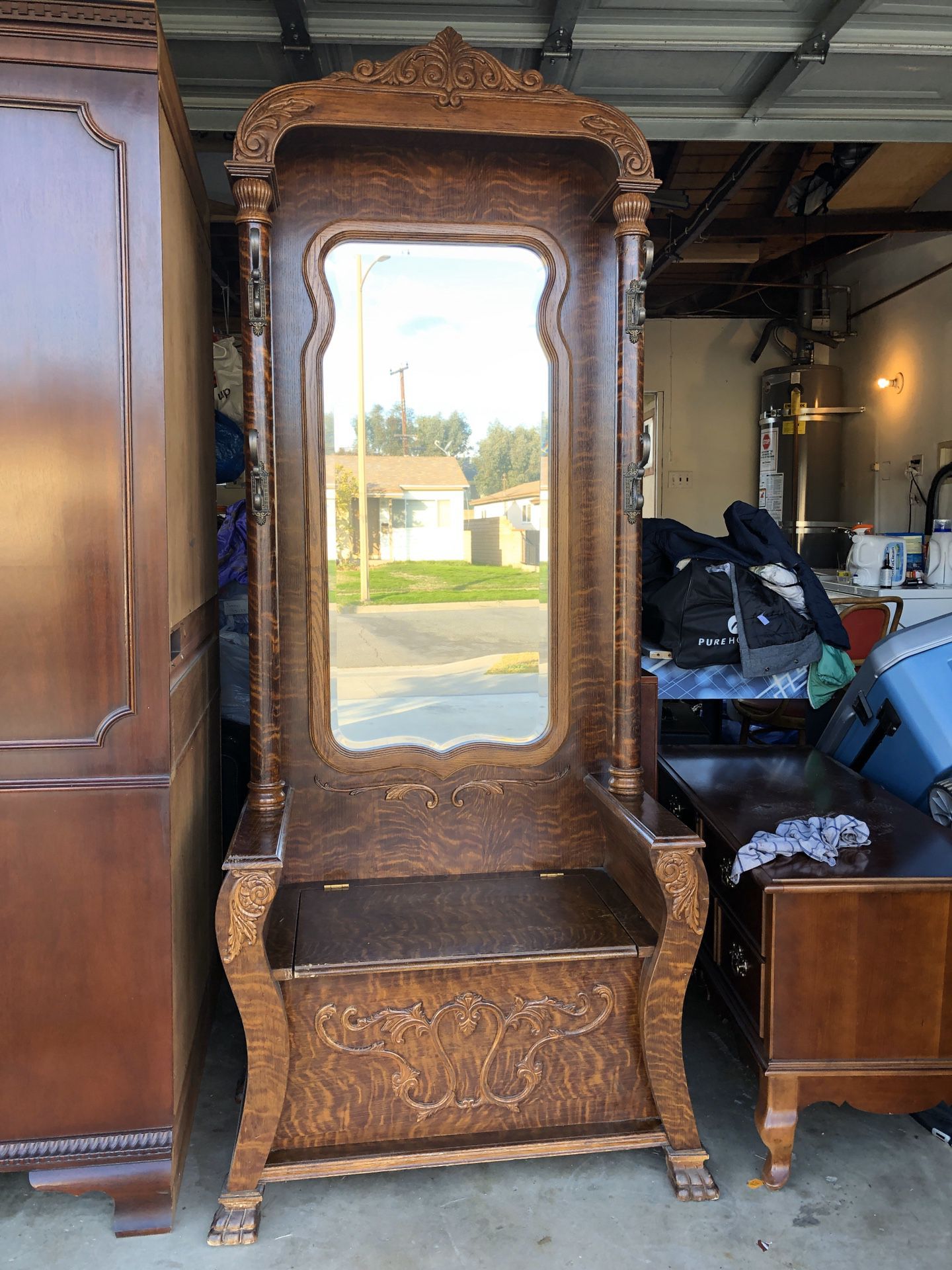 Pulaski oak hall tree for Sale in Orange, CA OfferUp