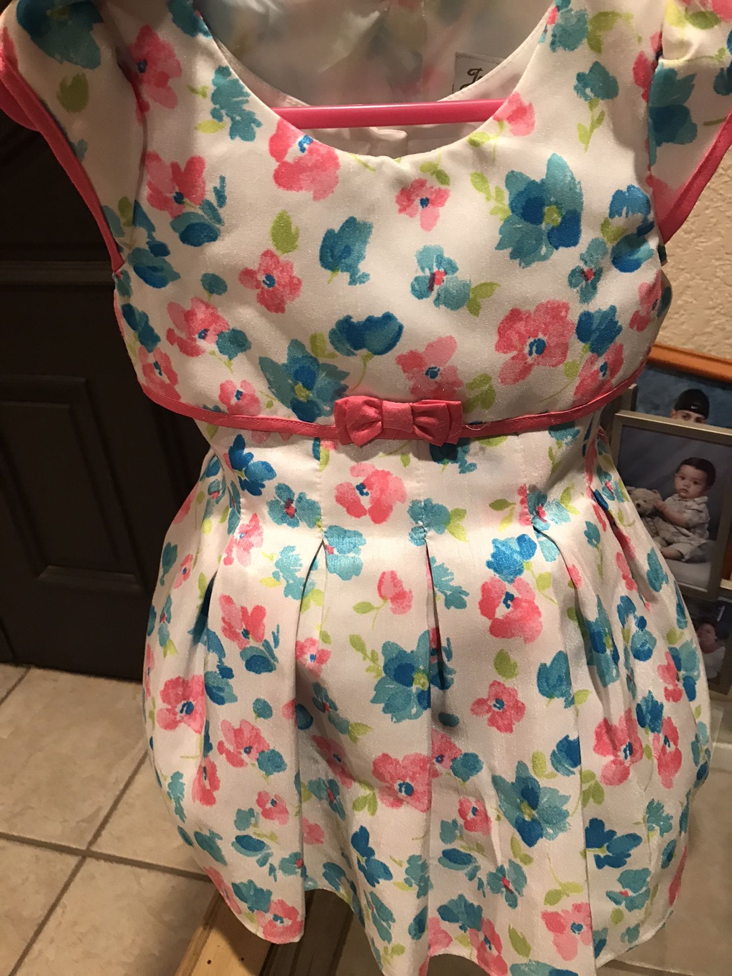24 Months/2T Little Girl Flower Dress / Easter Dress