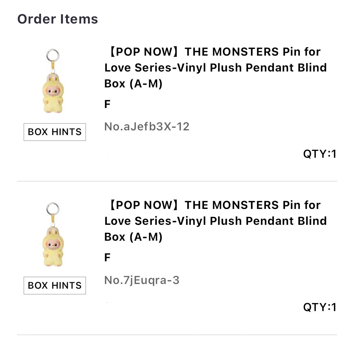 Labubu - Pin For Love F *Authentic*