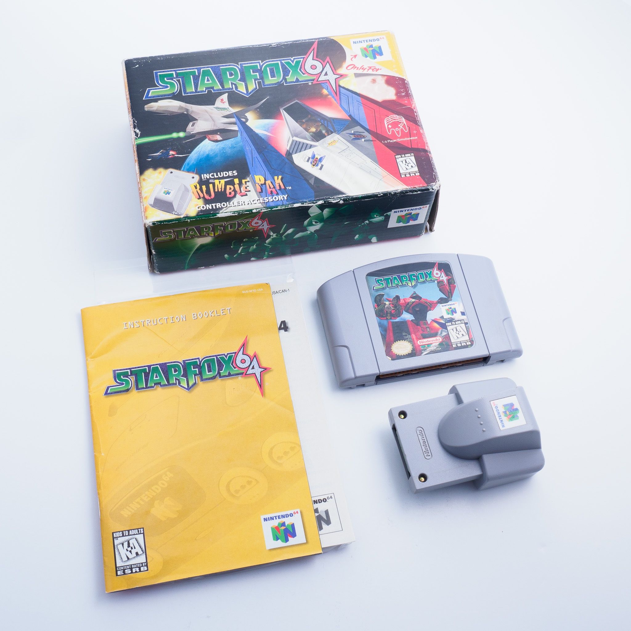 Star Fox 64 N64 Big Box Complete CIB - Good Condition, No Tray