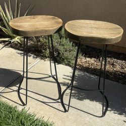 Wood/metal Stool Chairs 