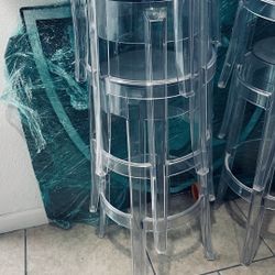 Clear Barstool Chairs 