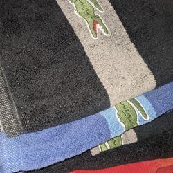 5 Lacoste Bath Towels 