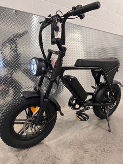 Electric Mini e-Bike, 16x4.0(Fat Tire), 11ah Battery, 20mph Top Speed, 5speed Pedal Assist, 7 Speed Shimano