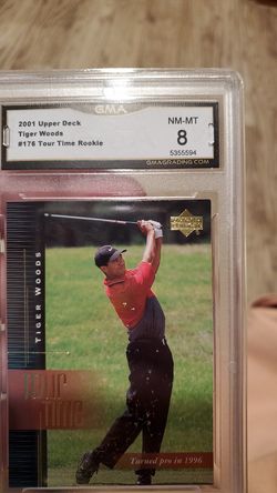 2001 Tiger Woods upper deck GMA 8
