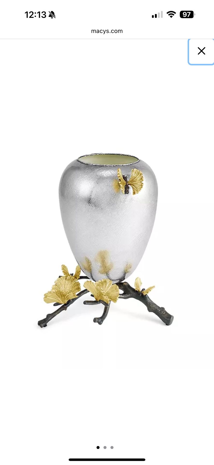 Michael Aram Butterfly Vase