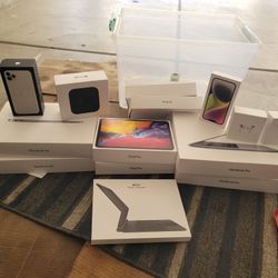 10 OEM APPLE BOXES FOR :iphone, ipad, makbook Air & Pro