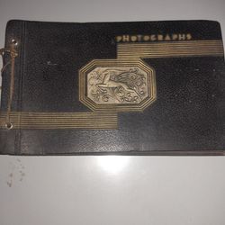 Antique Leather Photo Album