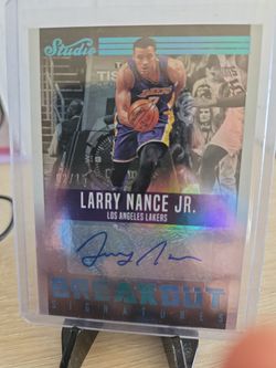 Lakers Larry Nance Jr Certified Autograph Card