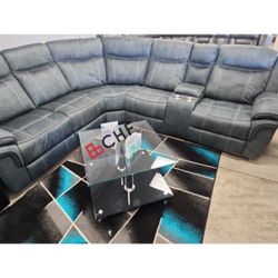 Modern Living Room Recliner Sectional Sofa // Limited Time Offer