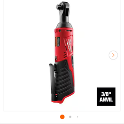 Milwaukee 3/8 M12 Ratchet - Tool Only With Bag