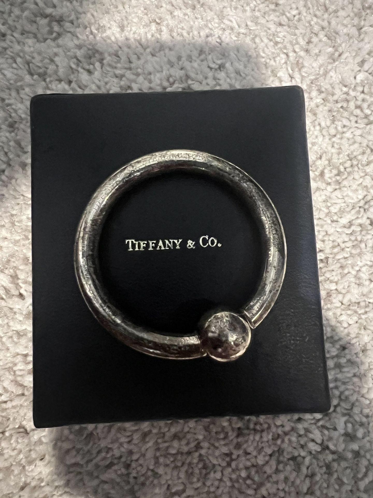 Vintage Tiffany and Co Baby Teething Ring Rattle