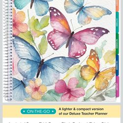 LITE TEACHER PLANNER - Aug 2026-Jul 2027, 8.5" x 11" Daily Weekly Monthly Organizers - Includes 7 Periods, Dated Calendar, Page Tabs, Bookmark, and Pl