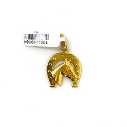 18KT 2.50DWT Horse Shoe Charm