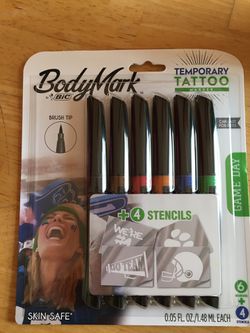 Brand New BIC Bodymark Temporary Tattoo Markers