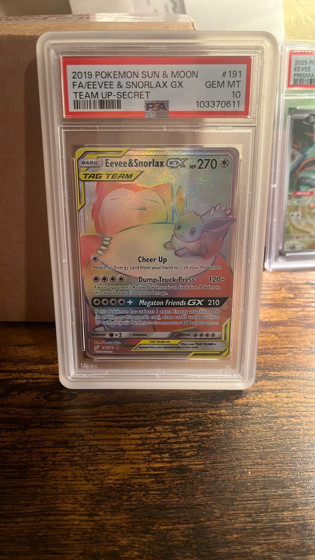 Snorlax Eevee Gx Psa10